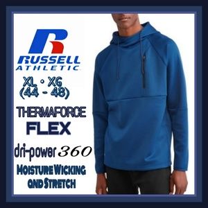russell big men's thermaforce flex hoodie
